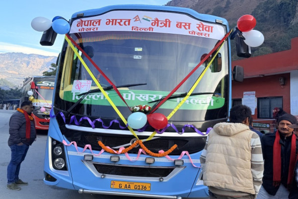 बेनी–नयाँदिल्ली सिधा बस सेवा सुरु